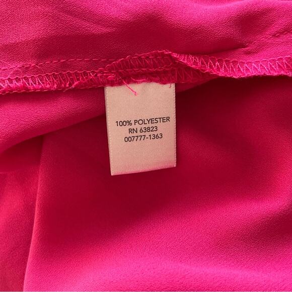 CJ Banks Pink Blouse with Pink Beaded Neckline Size 1X - Picture 4 of 11